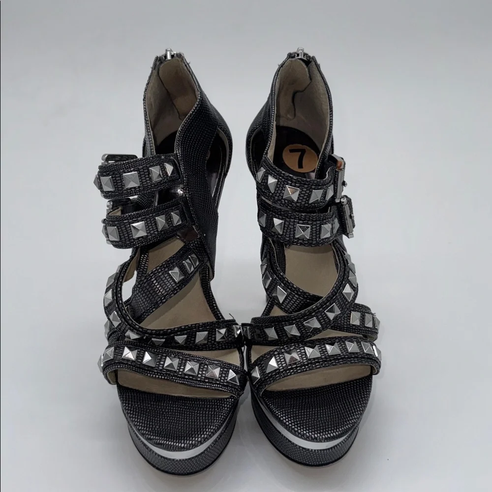 Michael Kors Aria Strappy Studded Platform Sandals